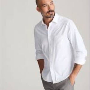 UNTUCKit Men's White Spread Collar Dress Shirt XL